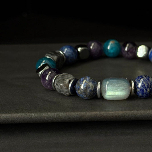 Aquarius Zodiac Bracelet for Men – “Visionary Strength & Insight”
