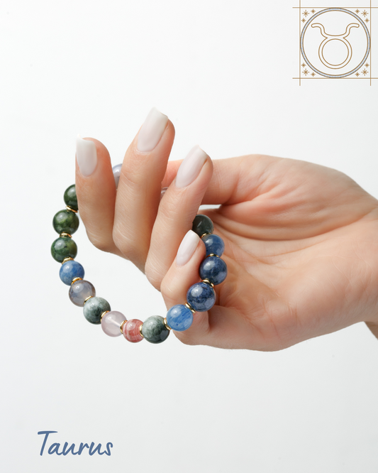 Taurus Zodiac Bracelet for Women – “Grounded Elegance” | Natural Gemstone Astrology Jewelry