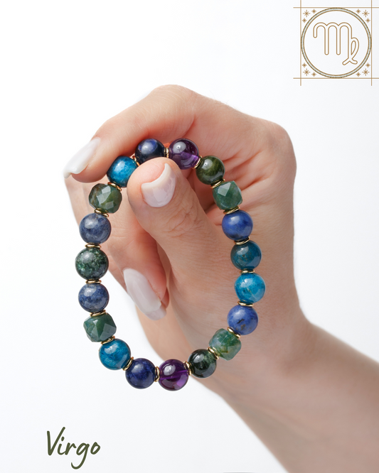 Virgo Zodiac Bracelet for Women – “Inner Wisdom” | Natural Gemstone Astrology Jewelry