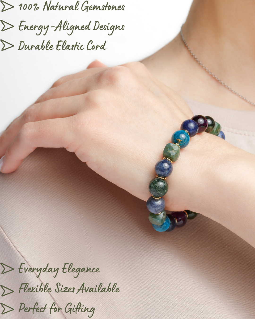 Virgo Zodiac Bracelet for Women – “Inner Wisdom” | Natural Gemstone Astrology Jewelry