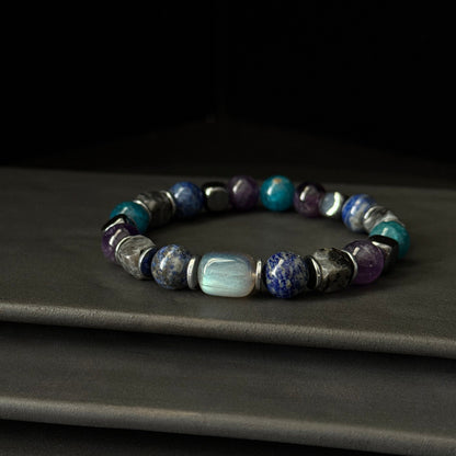 Aquarius Zodiac Bracelet for Men – “Visionary Strength & Insight”